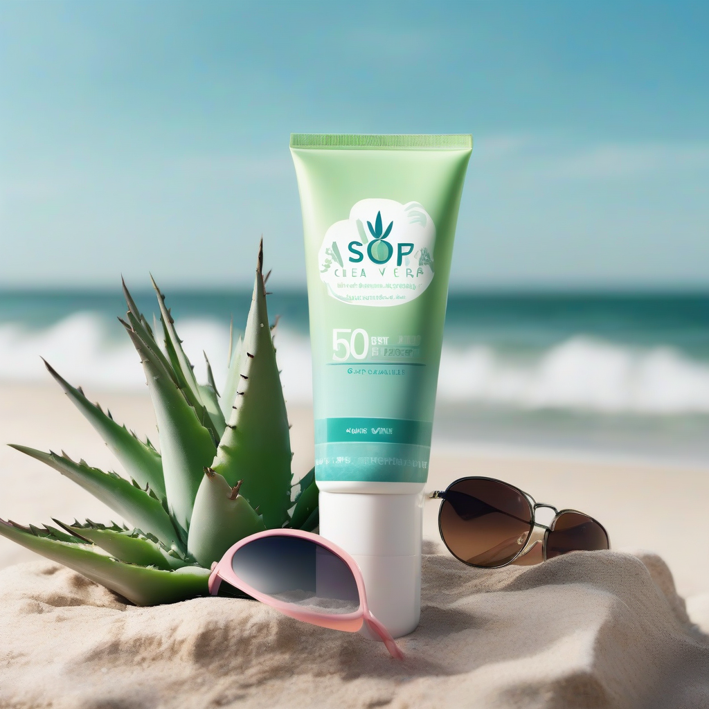 نقد و بررسی کرم ضد آفتاب عصاره آلوئه ورا SPF50 اسکین شیک